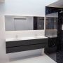Mondiaz VICA Badkamermeubelset 200cm 4 lades wasbak Moon dubbel 2 kraangaten solid surface darkgrey PC75341647 - Thumbnail 3
