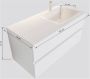 Mondiaz VICA Badkamermeubelset 100cm 2 lades wasbak Moon rechts 0 kraangaten solid surface washed oak PC75341180 - Thumbnail 5
