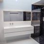 Mondiaz VICA Badkamermeubelset 200cm 4 lades wasbak Moon links 0 kraangaten solid surface talc PC75341636 - Thumbnail 3
