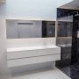 Mondiaz VICA Badkamermeubelset 200cm 4 lades wasbak Moon rechts 1 kraangat solid surface talc PC75341640 - Thumbnail 3