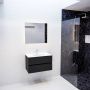 Mondiaz VICA Badkamermeubelset 80cm 2 lades wasbak Moon midden 1 kraangat solid surface urban PC75341468 - Thumbnail 4