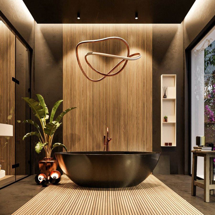 Mondiaz Vrijstaand bad Float | 170x80 cm | Incl.Badafvoer | Carbon | Ovaal | Fibre