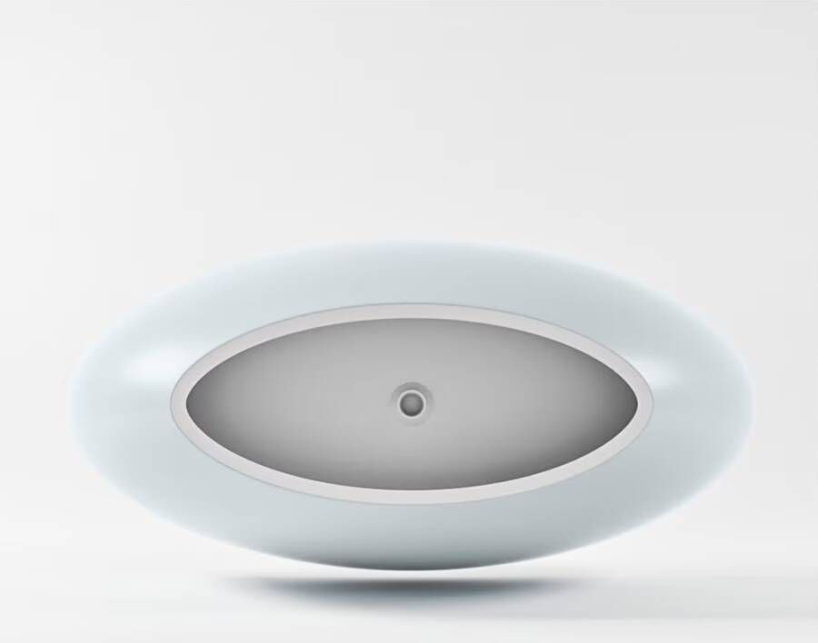 Mondiaz Vrijstaand bad Float | 170x80 cm | Solid surface | Ovaal | Clay Talc