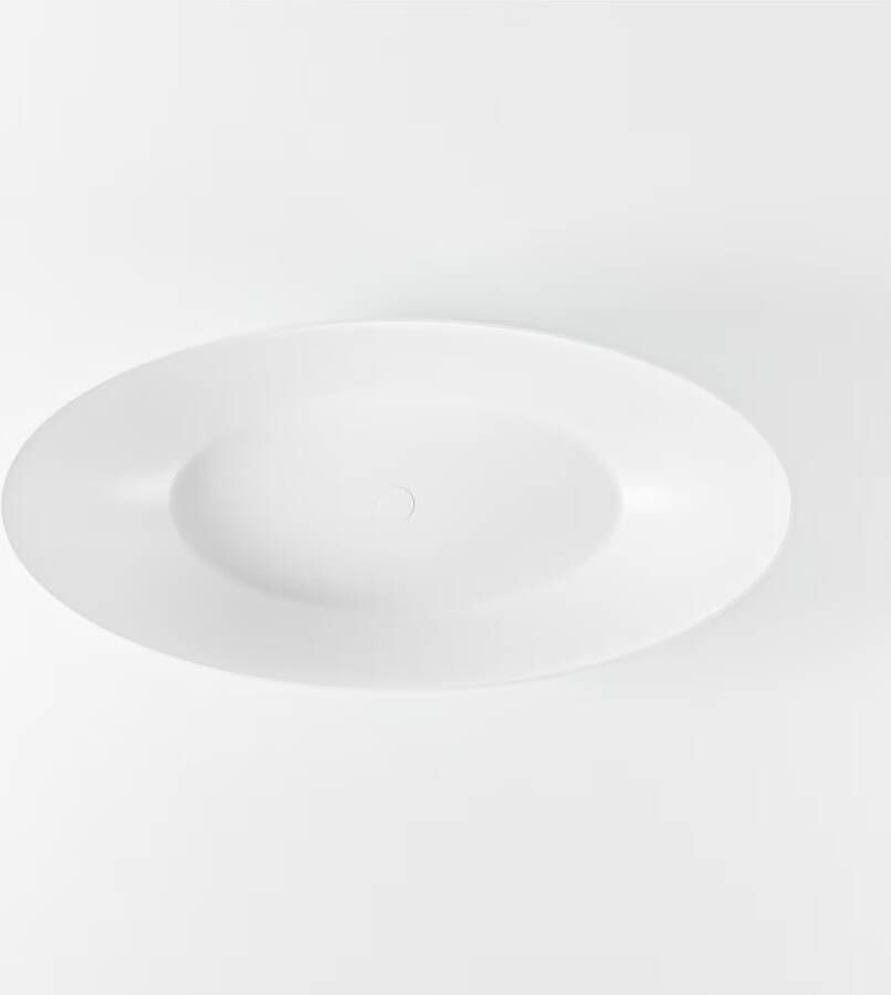 Mondiaz Vrijstaand bad Float | 170x80 cm | Solid surface | Ovaal | Clay Talc