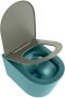 Mondiaz Wandcloset Lavie | Zonder spoelrand | Incl.Toiletzitting-Army | Keramiek | Smag (turquoise) - Thumbnail 4