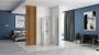 REA Douchecabine Diamond | 100x100 cm | 1 Draaideur | Helder glas | Goud - Thumbnail 4