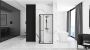 REA Douchecabine Space | 80x100x195 cm | 1 Draaideur | Helder glas | Goud - Thumbnail 4