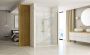 REA Douchedeur Hugo | 90.5x200 cm | Draaideur t.b.v. Douchecabine | Helder glas | Goud geborsteld - Thumbnail 3
