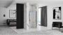 REA Douchedeur Moiler | 100x190 cm | Nisdeur t.b.v. Molier Zijwand | Helder glas | Chroom - Thumbnail 3