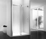 REA Douchedeur Nixon | 120 x 190 cm 8 mm | Met schuifdeur links | Helder glas | Chroom beslag - Thumbnail 3