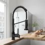 REA Keukenkraan Spring | Opbouw | Mengkraan | Uitloop draaibaar | Uitrekbare sproeier | Hoog model | 1-hendel | Zwart mat - Thumbnail 3