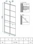 REA Moiler black zijwand 80x190 cm t.b.v. Moiler nisdeur 6 mm mat zwart - Thumbnail 3