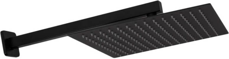 REA Regendouche set Fenix | Inbouw | 31 cm | Thermostaatkraan | Incl.Inbouwdeel | 2-weg | Rond | Zwart mat