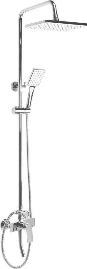 REA Regendouche set Maximus | Opbouw | 28x18 cm | Mengkraan | 2-weg | Incl.Handdouche | Chroom