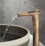 REA Wastafelkraan Laguna | Opbouw | Mengkraan | Waterval uitloop | Hoog model | 1-hendel | Rond | Vintage - Thumbnail 2