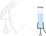 Xellanz Riko universele waterkering douche deur 8 mm lengte 70 cm - Thumbnail 5