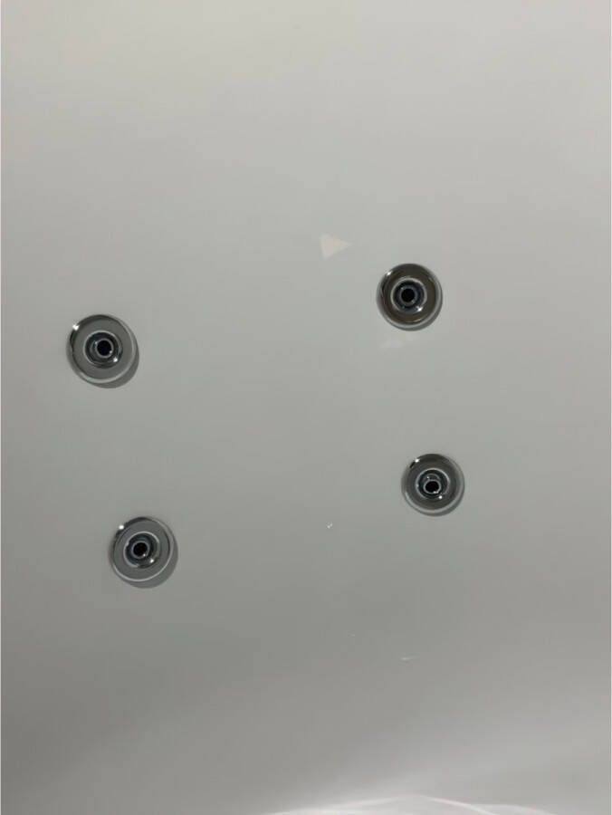 Rotman Whirlpool bad Alfa | 145x145 cm | Acryl | Pneumatisch | Combisysteem | Wit