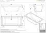Rotman Whirlpool bad Plan | 190x90 cm | Acryl | Elektronisch | Luchtsysteem | Wit - Thumbnail 2