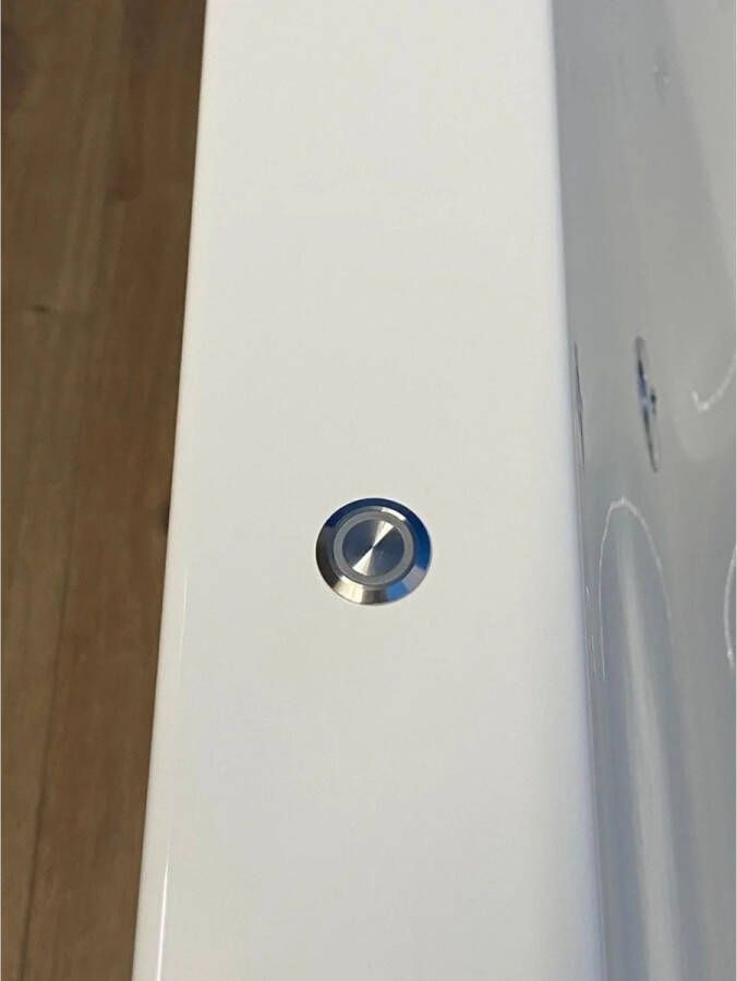 Rotman Whirlpool bad Plan | 180x80 cm | Acryl | Elektronisch | Waterjetsysteem | Wit