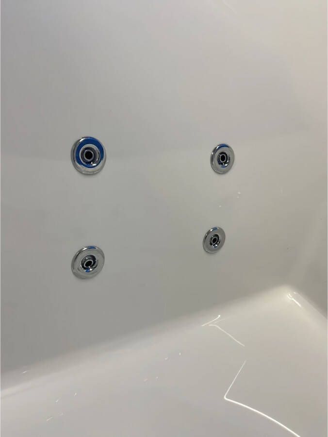 Rotman Whirlpool bad Urby | 180x80 cm | Acryl | Pneumatisch | Combisysteem | Wit