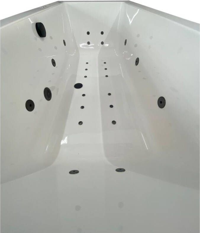 Rotman Whirlpool bad Urby | 170x75 cm | Acryl | Elektronisch | Combisysteem | Wit