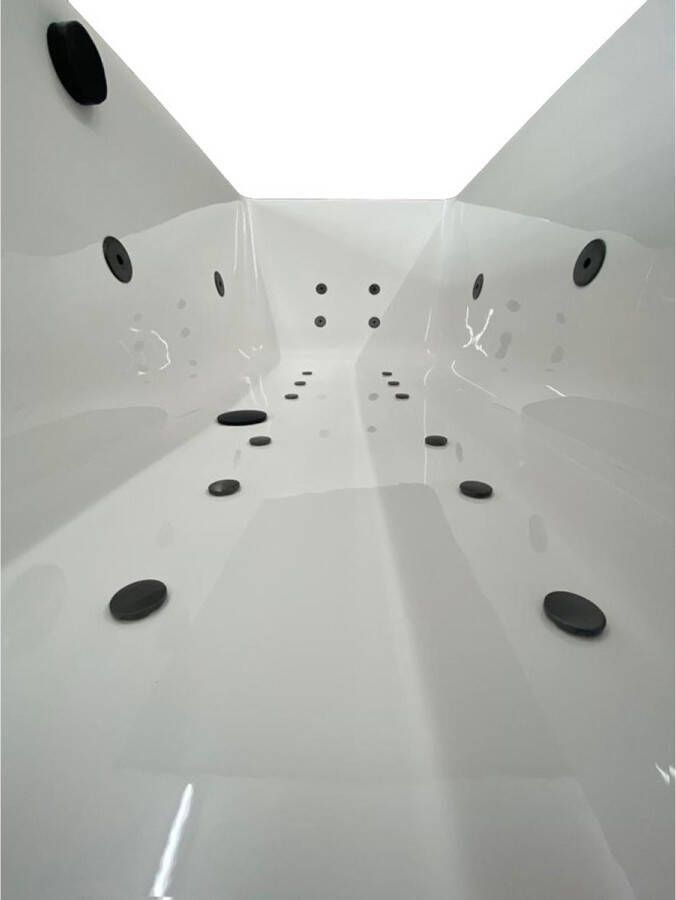 Rotman Whirlpool bad Urby | 180x80 cm | Acryl | Elektronisch | Combisysteem | Wit