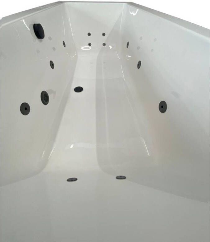 Rotman Whirlpool bad Urby | 190x90 cm | Acryl | Elektronisch | Waterjetsysteem | Wit