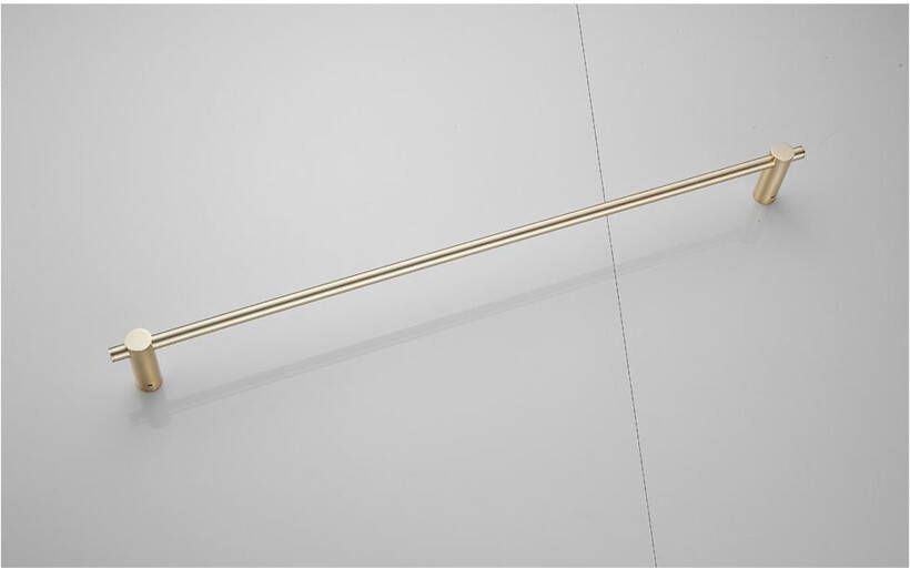 SaniClear Handdoek houder Academy | Wandmontage | 60 cm | Enkel houder | Messing mat