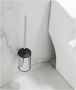 SaniClear Academy toilet borstel met houder rond chroom - Thumbnail 3