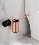 SaniClear Academy toilet borstel met houder rond geborsteld koper - Thumbnail 4