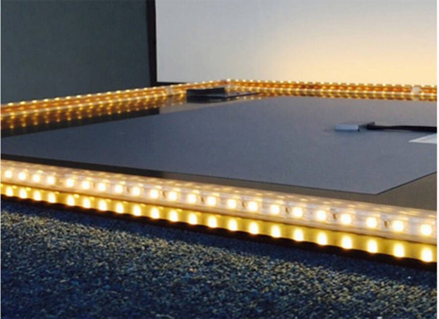 SaniClear Badkamerspiegel Aspen | 100x70 cm | Rechthoekig | Directe LED verlichting | Touch button | Met verwarming