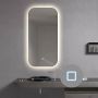 SaniClear Badkamerspiegel Denver | 50x100 cm | Indirecte verlichting | Touch button | Met spiegelverwarming - Thumbnail 4