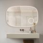 SaniClear Badkamerspiegel Shave | 100x65 cm | Vergrootglas | Indirecte verlichting | Touch button | Met spiegelverwarming - Thumbnail 2