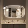SaniClear Badkamerspiegel Shave | 120x70 cm | Vergrootglas | Indirecte verlichting | Touch button | Met spiegelverwarming - Thumbnail 3