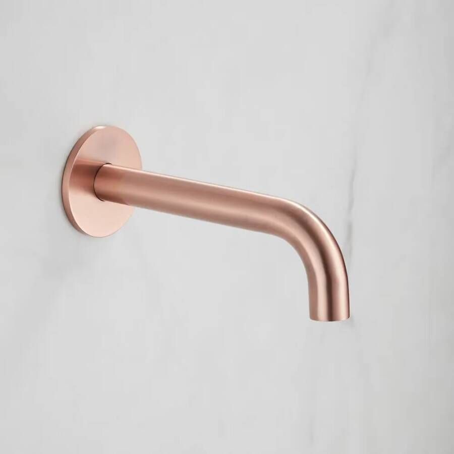 SaniClear Badkraan set Plus | Inbouw | Thermostaatkraan | Incl.Inbouwdeel | Geborsteld koper
