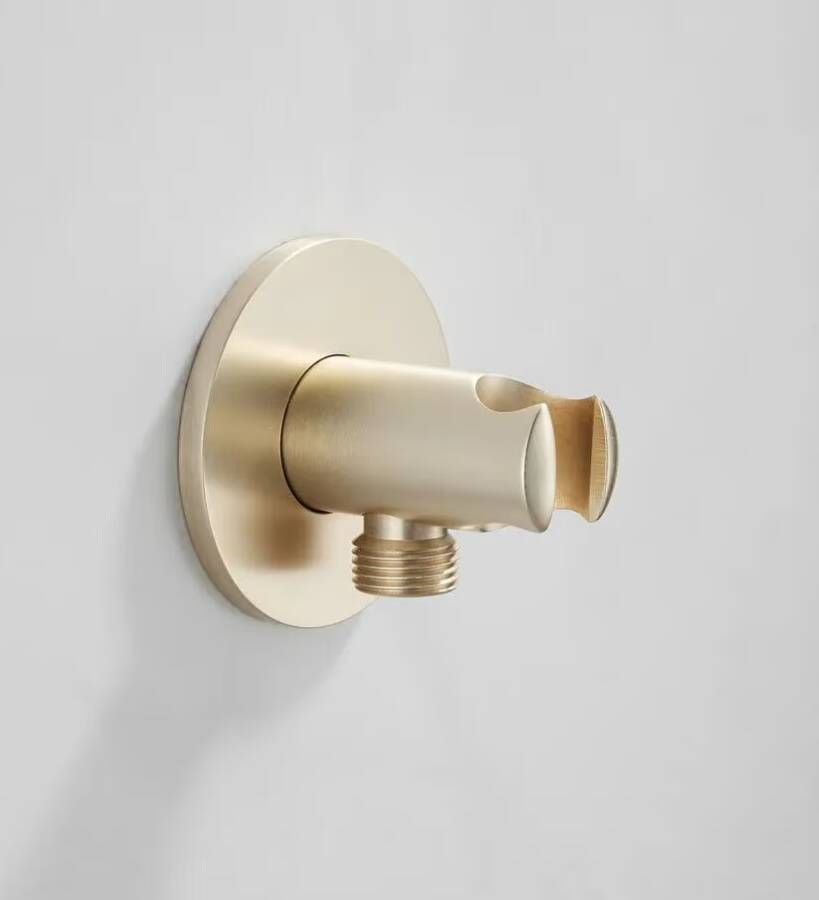 SaniClear Badkraan set Plus | Inbouw | Thermostaatkraan | Incl.Inbouwdeel | Geborsteld Messing mat goud