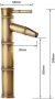 SaniClear Wastafelkraan Bamboo | Opbouw | Mengkraan | Waterval uitloop | Hoog model | 1-hendel | Rond | Antiek brons - Thumbnail 4
