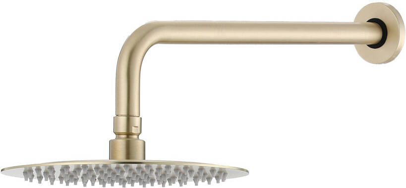 SaniClear Regendouche set Brass | Inbouw | Thermostaatkraan | 2-weg | Rond | Messing mat