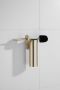 SaniClear Brass toiletborstel met wandhouder geborsteld messing - Thumbnail 3