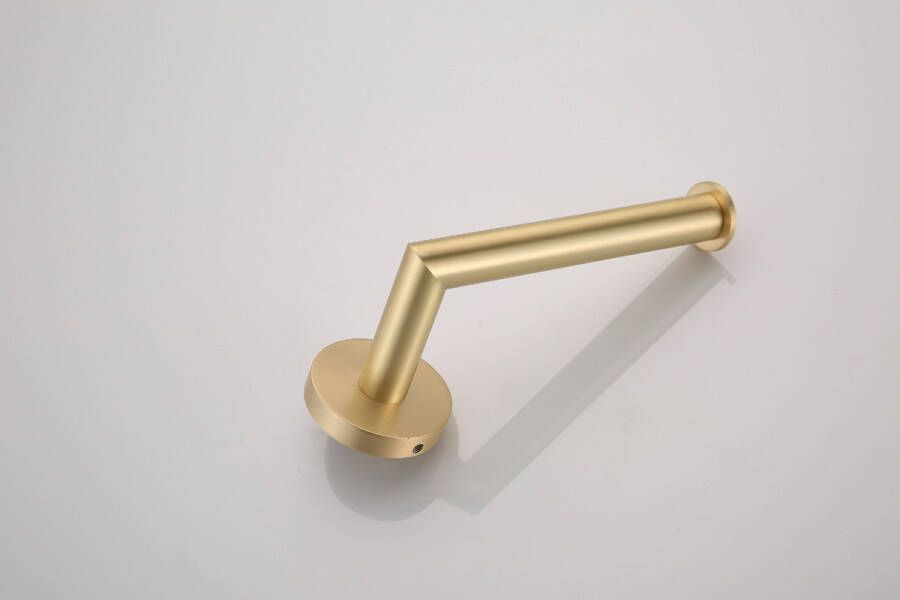 SaniClear Brass toiletrol houder geborsteld messing mat goud