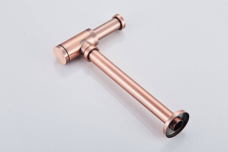 SaniClear Design Sifon Copper | 5 4" | Compact | Messing | Rond | Geborsteld koper