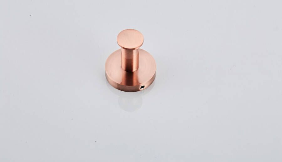 SaniClear Handdoek haak Copper | Wandmontage | Messing | Rond | Koper geborsteld