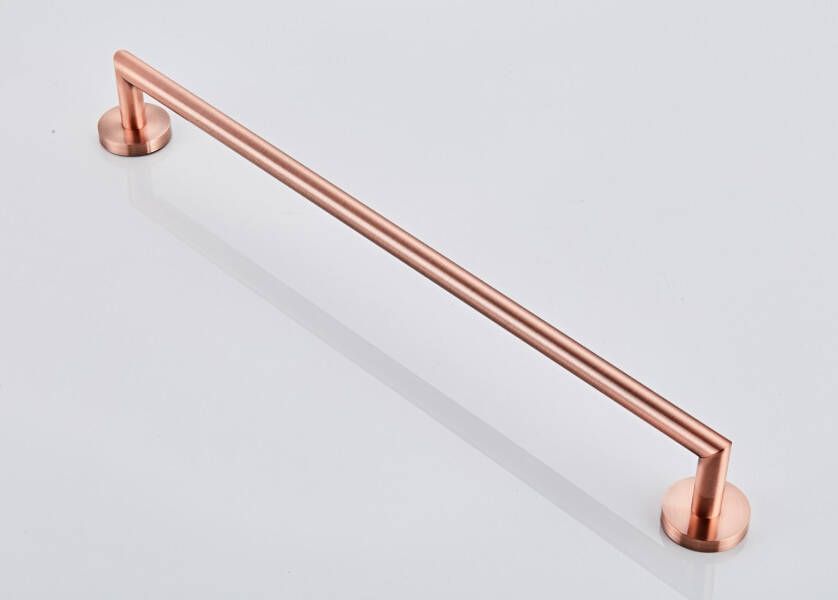 SaniClear Handdoek houder Copper | Wandmontage | 60 cm | Enkel houder | Koper geborsteld