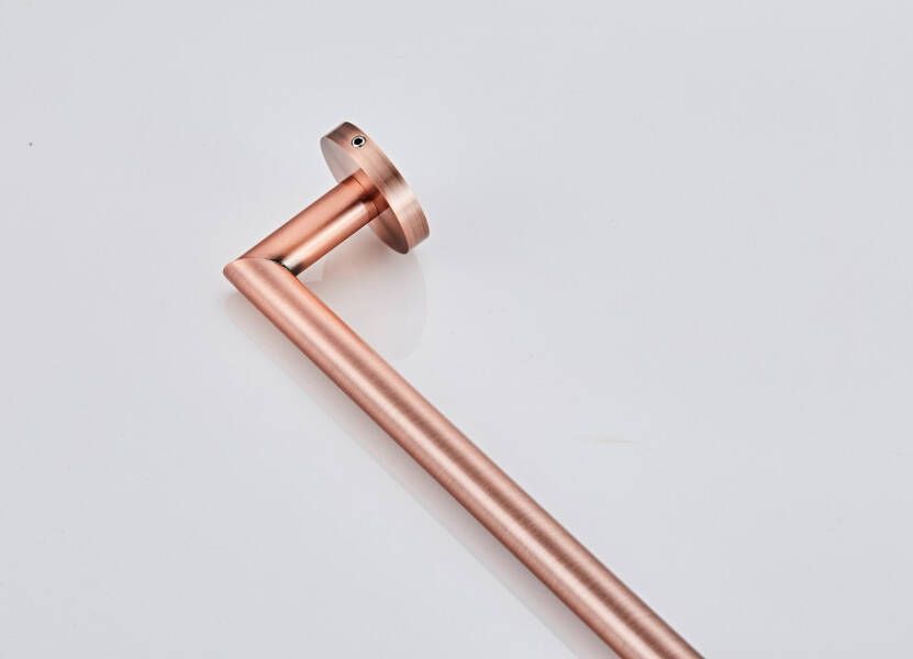 SaniClear Handdoek houder Copper | Wandmontage | Messing | Rond | Koper geborsteld