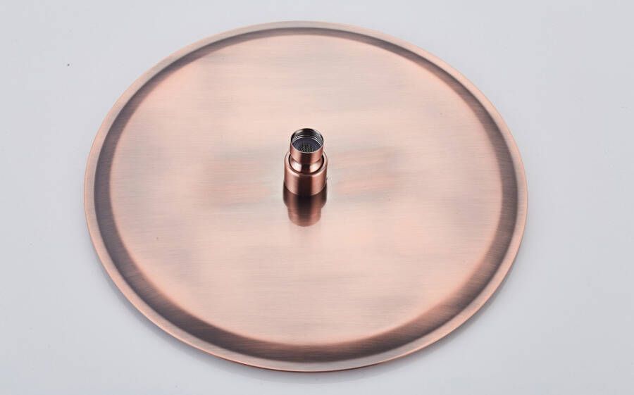SaniClear Hoofddouche Copper | 30 cm | Rond | Geborsteld koper
