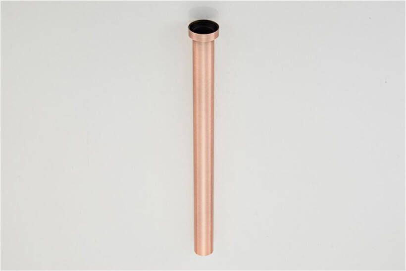 SaniClear Sifon verlengbuis Copper | 5 4" | Compact | Messing | Rond | Geborsteld koper