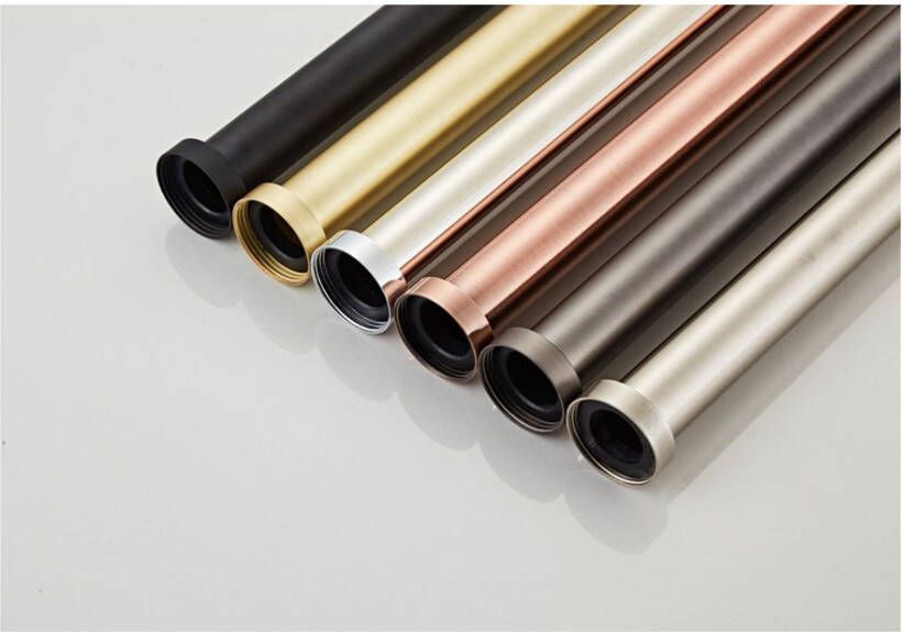 SaniClear Sifon verlengbuis Copper | 5 4" | Compact | Messing | Rond | Geborsteld koper