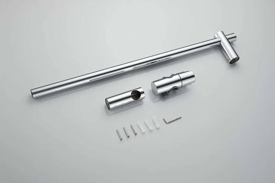 SaniClear Glijstang set Talpa | 60 cm | Incl.Handdouche en Doucheslang | Chroom