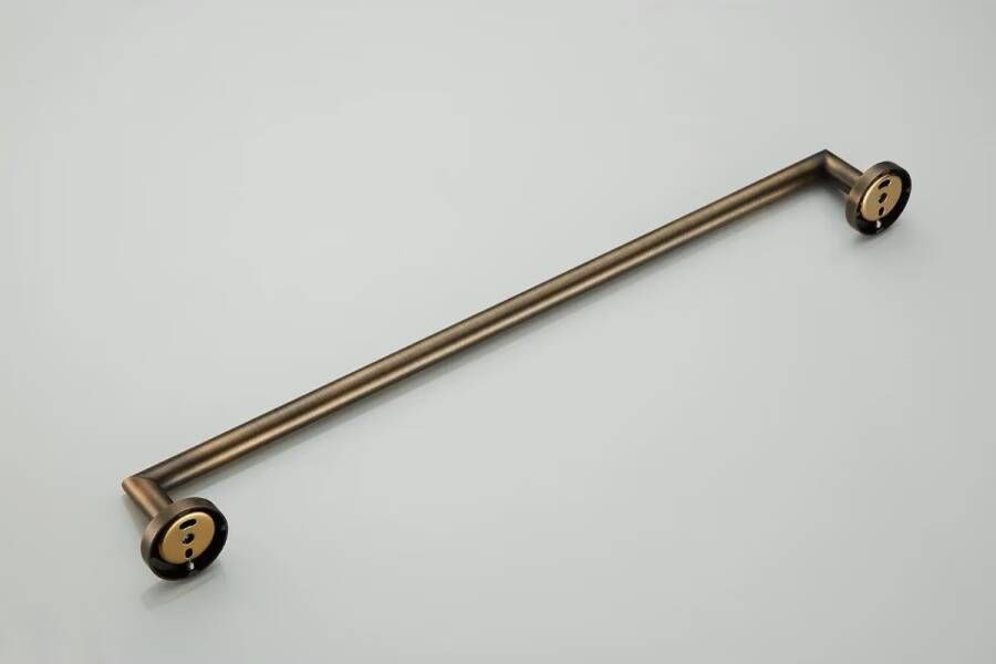 SaniClear Handdoek houder Antique | Wandmontage | Messing | Rond | Verouderd messing