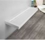 SaniClear Hoya wastafel zonder kraangat 140x45.5x8 cm solid surface wit mat - Thumbnail 3